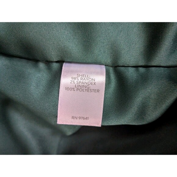 J Jill Jacket Blazer Celtic Dress Coat Women's XL Kelly Green Boxwood Button - Picture 14 of 14